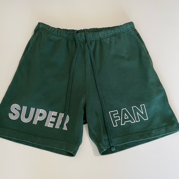 Left On Friday Super Fan Short Unisex Cotton Gym Shorts Palm Green Medium - Picture 9 of 16